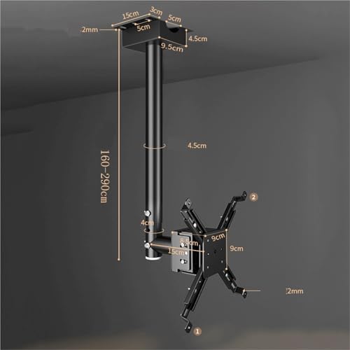 Soporte para proyector lateral regulable para eliminar las sombras en casa 2