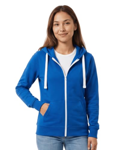 Image of Scott International Women's Cotton Blend Hoodie | Long Sleeve Sweatshirt | Stylish Winter Wear | Hooded Winter Top | Casual Outdoor, Travel, Gym & Everyday Wear | Pullover for Women
