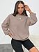 WYNNQUE Oversized Sweatshirts For Women Crewneck Fleece Pullover Comfy Hoodies Fall Outfits Fashion 2026 Winter Clothes Trendy Sweaters Ladies Plain Tops Cute Basics Clothing CoffeeGrey L