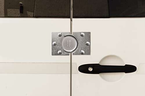 Brinks - Commercial Puck Lock With Round Hasp - Solid Steel Body With Boron Steel Shackle #TOP4