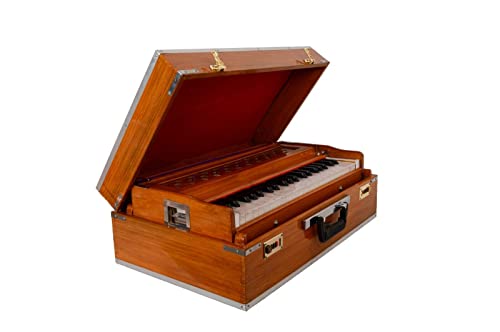 Portable 3.5 Octave 9 Stopper Laying Style Harmonium Baja With Coupler #TOP4