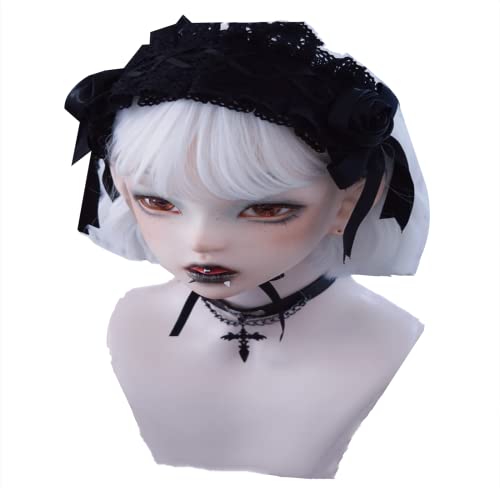 Skull Bowknot Cat Ear Rose Headbands Hair Hoop Hair Band Hair Clips For Women Girls Gothic Lolita Punk Hair Accessories (Rose Hair Hoop) #TOP7