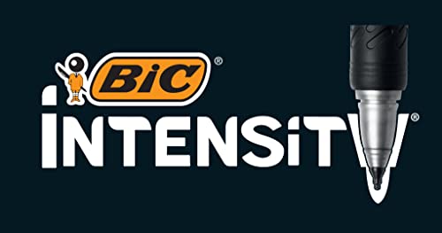 Bic Intensity Marker Fine Tip Permanent Markers, Black, 12-Count Pack, Art Supplies For Adults And Teens #TOP5