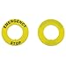 E-outstanding 5 Pcs Push Button Switch Emergency Stop Sign Emergency Stop Ring Gasket for Push Button Switch Replacement, 22x40mm Yellow