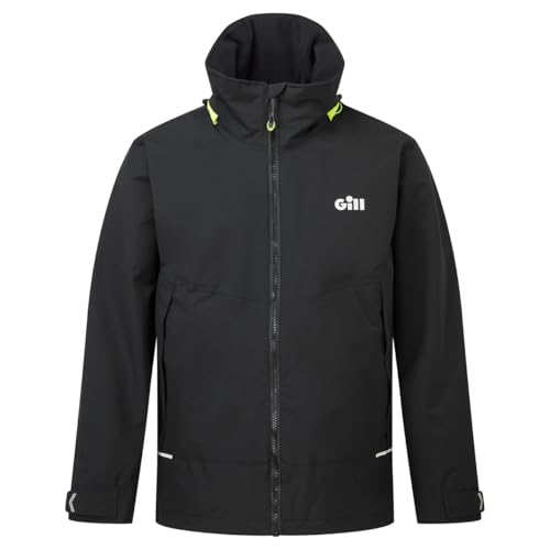 Gill Mens OS3 Coastal Sailing Jacket - Waterproof, Breathable & Stain Repellent (Black, M) - Image 3