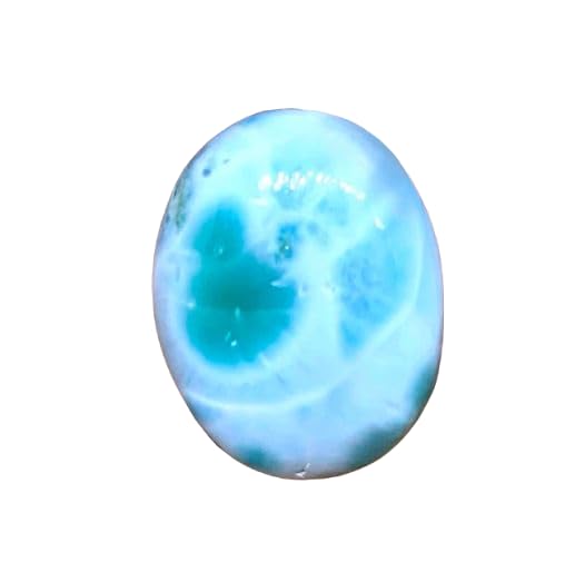 Larimar plat 31x16x5mm prêt à sertir pour réparer ou créer un bijou