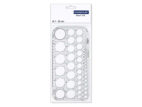 Staedtler Mars 576 01 F Cirkelsjabloon, transparant - Image 3
