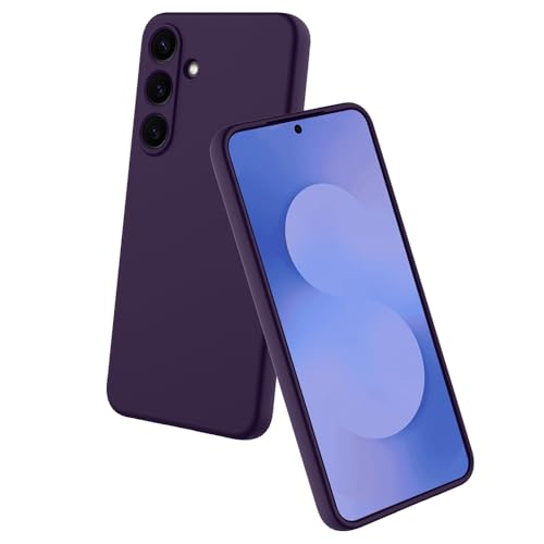 Image of Back Cover for Samsung Galaxy S25 FE 5G | Full Camera Protection | Premium Liquid Silicon Case | Flexible Bumper Case for Samsung Galaxy S25 FE 5G (Purple)
