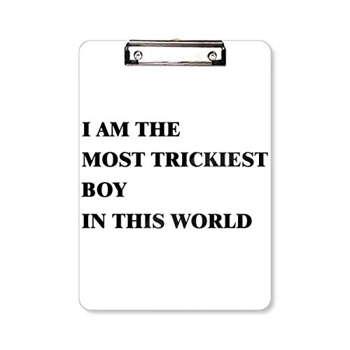 Bloc-notes A4 I Am The Trickiest Boy grand format papeterie originale et carnet d'écriture