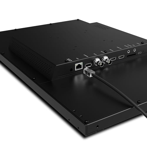 Image of LILLIPUT PVM220S-E Series 21.5 inch Live Stream Recording Monitor with 3 Push 1 Pull Stream and 3D-LUT, HDR, Gammas, Waveform, Vector.. (PVM220S-E-VBP with V Mount Plate)