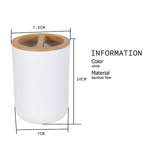 Dotodo Bamboo Soap Dispenser ＋ Toothbrush Holder | Bathroom Countertop Soap Dispensers | Naturally Tough Eco Friendly Lotion Dispenser For Kitchen & Bathroom #TOP2