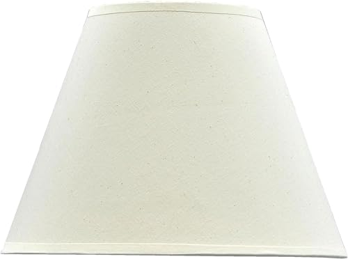 Image of Aspen Creative 32030B Transitional Empire Shape Spider Construction Lamp Shade in Eggshell, 6 inch Top x 12 inch Bottom x 9 inch Slant Height