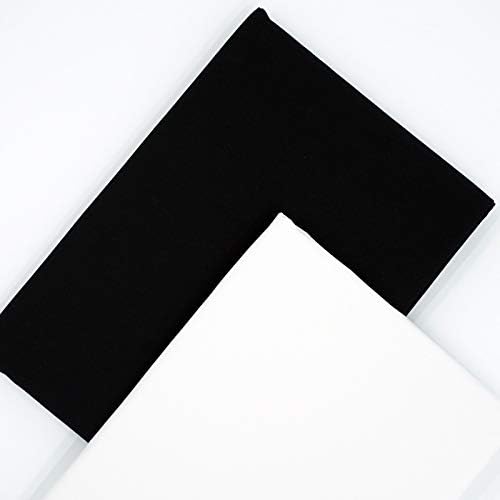 Master FAB -Black&White 100% Cotton Fabric by The Yard for Sewing DIY Crafting Fashion Design Washable Cloth