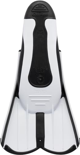 Foto von Cressi Light Fins Kurzflossen - Pool Trainingsflossen - Reaktive, Leichte Flossen zum Kraulen - Tauchflossen ideal für Reisen - weiss - 41/42