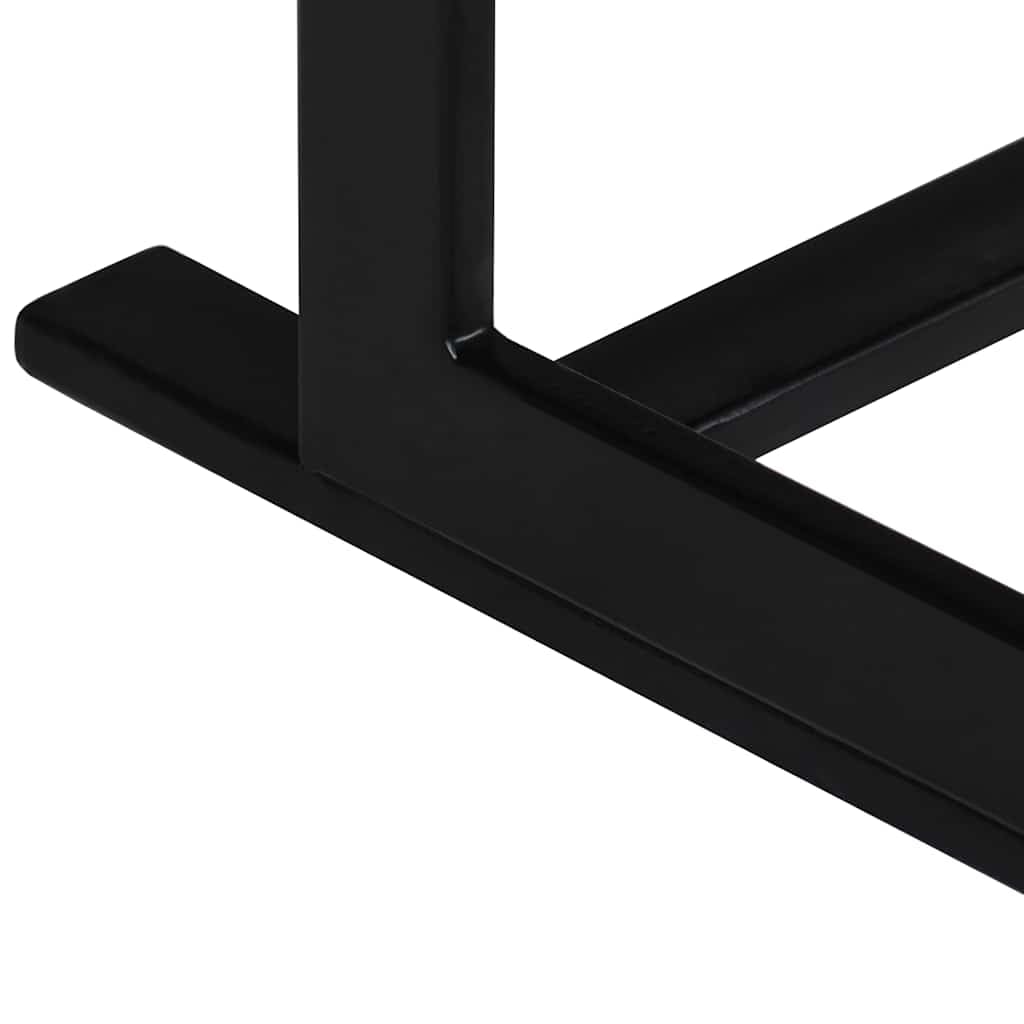 vidaXL Legno Massello di Mango e Acciaio Panca 2 Posti 102x55x83 cm Sedile