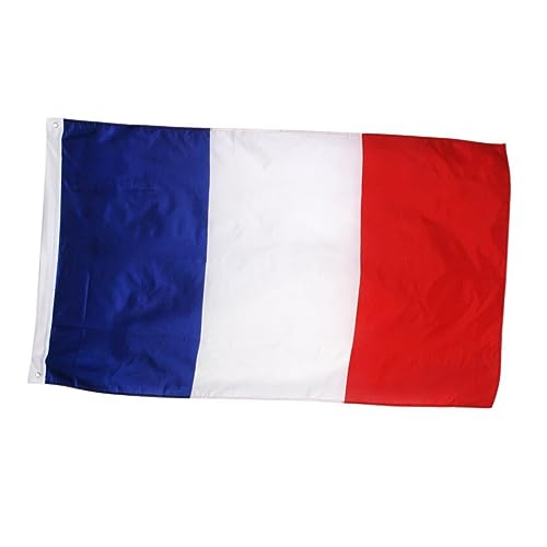 SEWOART Bannière Nationale Du Drapeau Français 150 Cm X 90 Cm En Polyester Pour Décorations Sportives Et Thématiques