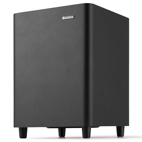 Audizio SW65C Subwoofer Aktiv – 130W Bass Box, 6,5 Zoll Tieftöner, Bassreflexrohr, aktiv subwoofer mit einstellbare Frequenz – Starker Sub für Musik & Heimkino