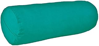 YogaAccessories MAX Support Deluxe Round Cotton Yoga Bolster, Green