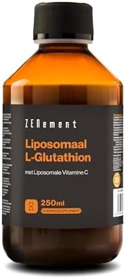 Liposomales Flüssiges Glutathion - mit Liposomalem Vitamin C - 250 ml | Vitamin C schützt die Zellen vor oxidativem Stress - Max Bioverfügbarkeit - Vegan, Glutenfrei - 10 ml/Tag, 2