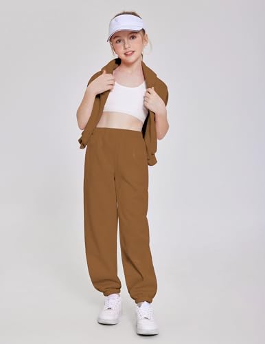 Image of Arshinet Girls 2 Piece Outfits Hoodie Sweatsuit Sets Oversized Sweatshirt and Baggy Fall Fashion Sweatpant with Pockets