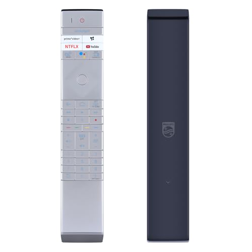 TRUCKON Neue Ersatzfernbedienung für Philips Fernseher55OLED705/12 55OLED805/12 55OLED806/12 55OLED855/12 55OLED856/12 55OLED865/12（Sprachfunktion）