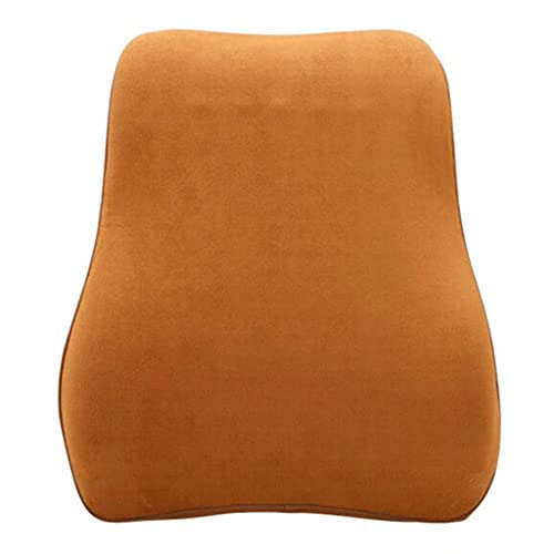 Oreiller lombaire en coton à mémoire de forme orange pour voiture - 2