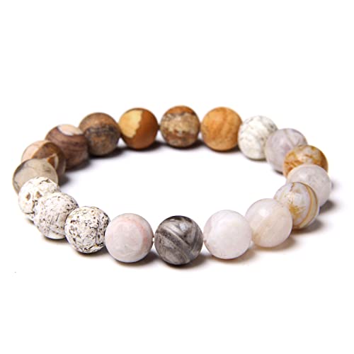 Bracelet de perles en pierre naturelle 10mm : le bijou fait main durable