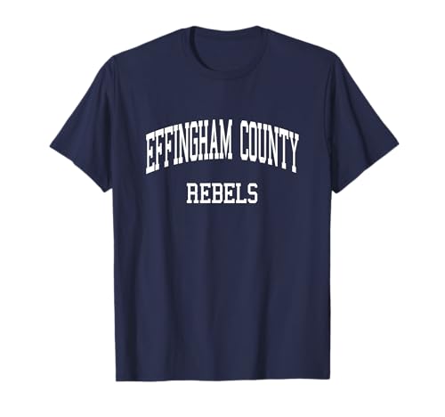 Effingham County High School HS Springfield GA Retro Sports T-Shirt