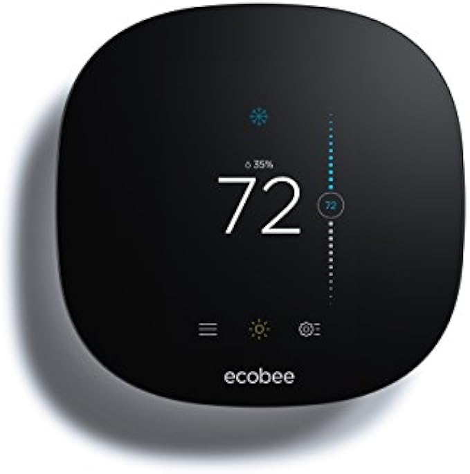 ecobee EB-STATe3L-01 3 Lite Thermostat, Wi-Fi, Works with Amazon Alexa