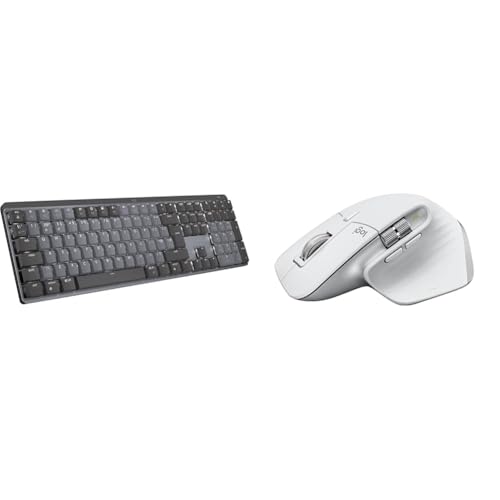 Image of Logitech Mx Mechanical Wireless Illuminated Performance Keyboard, Linear Switches, Backlit Keys, Blu, Multicolor