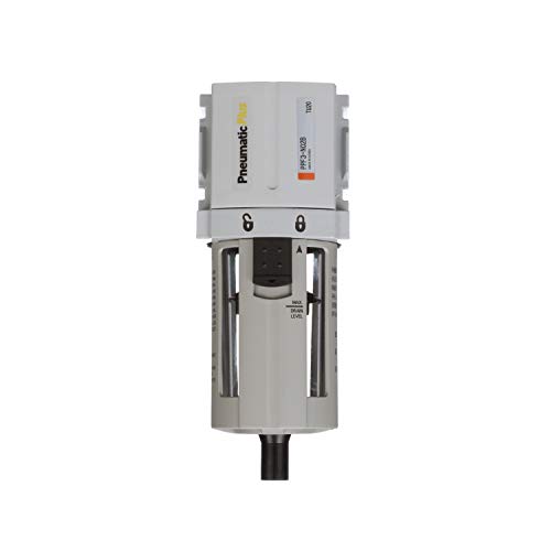 Pneumaticplus Ppc3C-N02G 3 Stage Compressed Air Drying System- Particulate Air Filter, Coalescing Filter & Air Pressure Regulator Combo 1/4" Npt (High Flow), Poly Bowl With Guard, Manual Drain #TOP3