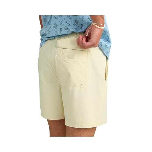 HUK Men's Standard Shoreside, 6" Inseam Stretch Fishing Short with Elastic Waistband and Drainage Pockets, Silver Birch by HUK - Used condition - Image 2