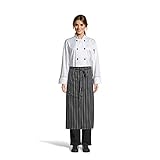 Uncommon Threads Unisex Bistro Apron One Pocket, Chalk Stripe, One Size