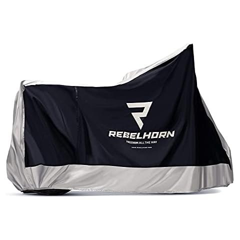 Rebelhorn RH II_13_L Motorcycle Cover, Black, L Cover