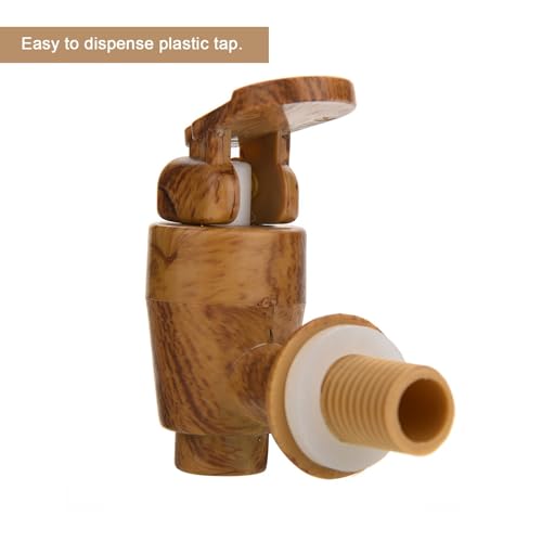 Ausla Holzfass Weinfass, Kleines Holz-Fass, Fass Mit Hahn Für Für Whisky, Brandy, Säfte, Limonade 1.5l / 3l / 5l/10l, Faß Wein Eichenfass (1.5l)