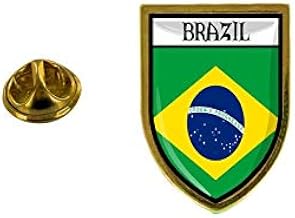 Akachafactory - Brazil Crest Pin Badge