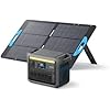 Anker SOLIX C1000 Portable Power Station with 100W Solar Panel, 1800W Solar Generator, 1056wh LFP LiFePO4 Battery, 6 AC Outlets, Up to 2400W for Home, Power Outages, and Outdoor Camping