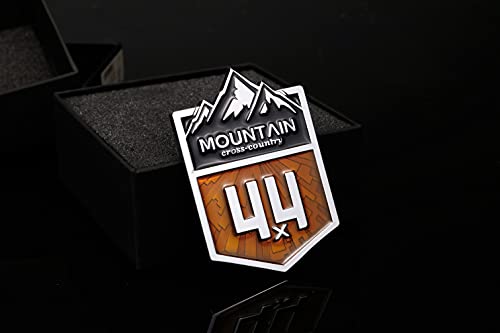 4X4 Mountain Cross Country Metal Car Sticker, Off Road Racing Decal, Chrome Emblem Badge For Off-Road Vehicle #TOP1