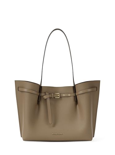 Michael Kors Womens Emilia Large Tote Husk/Pebbled Leather One Size