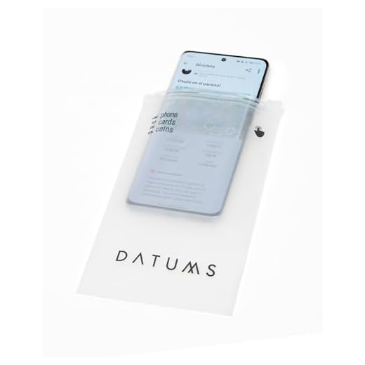 Datums | Funda Impermeable para Móvil, 7". Pack de 10 Unidades. Protección Total contra Agua, Sudor y Polvo en la práctica de Ciclismo u Otras Actividades en el Exterior.