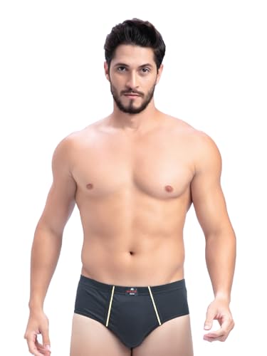 Image of Milton Mens Pure Cotton Solid Briefs with Inner Elastic|Premium Soft Breathable Underwear for Men|Comfort-Fit Waistband for All-Day Wear|Multi-Color, Color Name May Vary as per Availability|Pack of 3