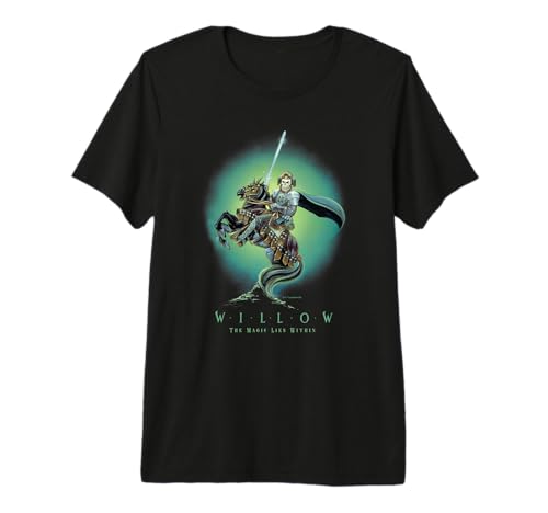 T-shirt Willow General Kael vêtement vintage geek imprimé cheval
