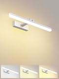 Bacane Luces de Tocador de Baño LED, 18W IP44 3000K 4000K 6000K Lámpara de Baño, Iluminaciónde Espejo Aplique de Pared...