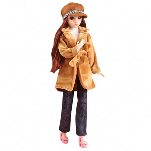 UCanaan BJD Dolls 1/4 SD Doll 18 Inch 18 Ball Jointed Doll DIY Toys with Full Set Clothes Shoes Wig Makeup, Best Gitfs for Girls Christmas Birthday