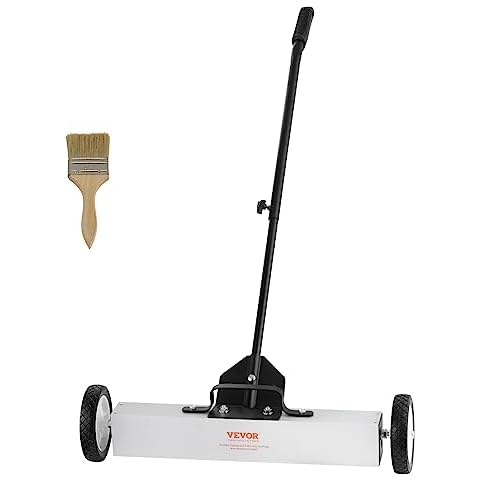 VEVOR 50Lbs Rolling Magnetic Sweeper with Wheels Cover