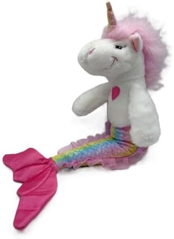 The Petting Zoo Mermicorn - Animal de peluche, regalos para niñas, juguete de peluche de sirena y unicornio, 16 pulgadas (rosa)