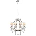 Elegant Lighting 1471 Diana Collection Chandelier D:31" H:34" Lt:8 Vintage Silver Leaf Finish Vintage Silver Leaf