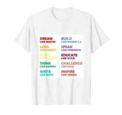 Dram Like Martin, Black History Black History Month Apparel Maglietta