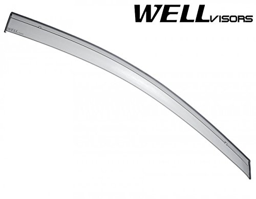 Wellvisors Replacement For 2007-2012 Nissan Versa Hatchback Clip-On Smoke Tinted Side Rain Guard Window Visors Deflectors 3-847Ns002 #TOP4