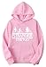 Produktbild HUASON Herren huaon tranger things kapuzenpulli mit samtbezug umset buchstabebild sweatshirt fest farbe s rosa 2